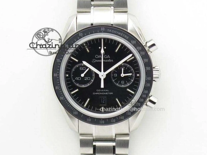 0503 Speedmaster Racing Master SS HKF Best Edition Black Dial on SS Bracelet A Versatile 7810